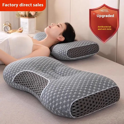 SPA Massage Neck Pillow Non-collapse Knitted Cotton Pillow Core Angel Wishes