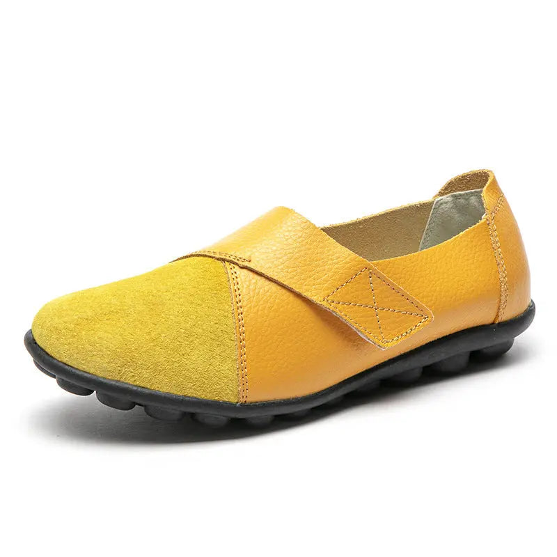 Women Loafers Patchwork Soft Sole Flat Shoes Angel Wishes