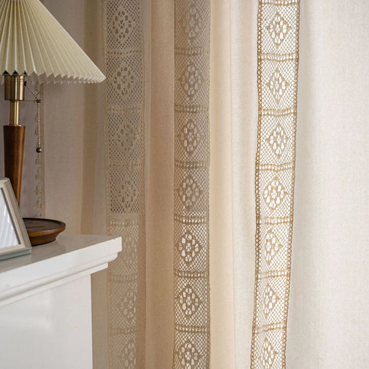 Curtain American Crochet Mesh Finished Product Angel Wishes