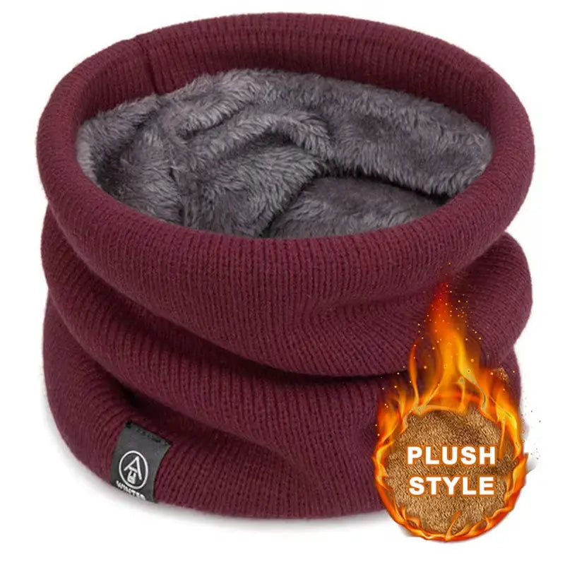 Fashion Soft Knitted Neck Warmer Sport Scarf Women Men Face Cover Winter Skating Running Warm Scarves Thick Cold-proof Collar - Angel Wishes