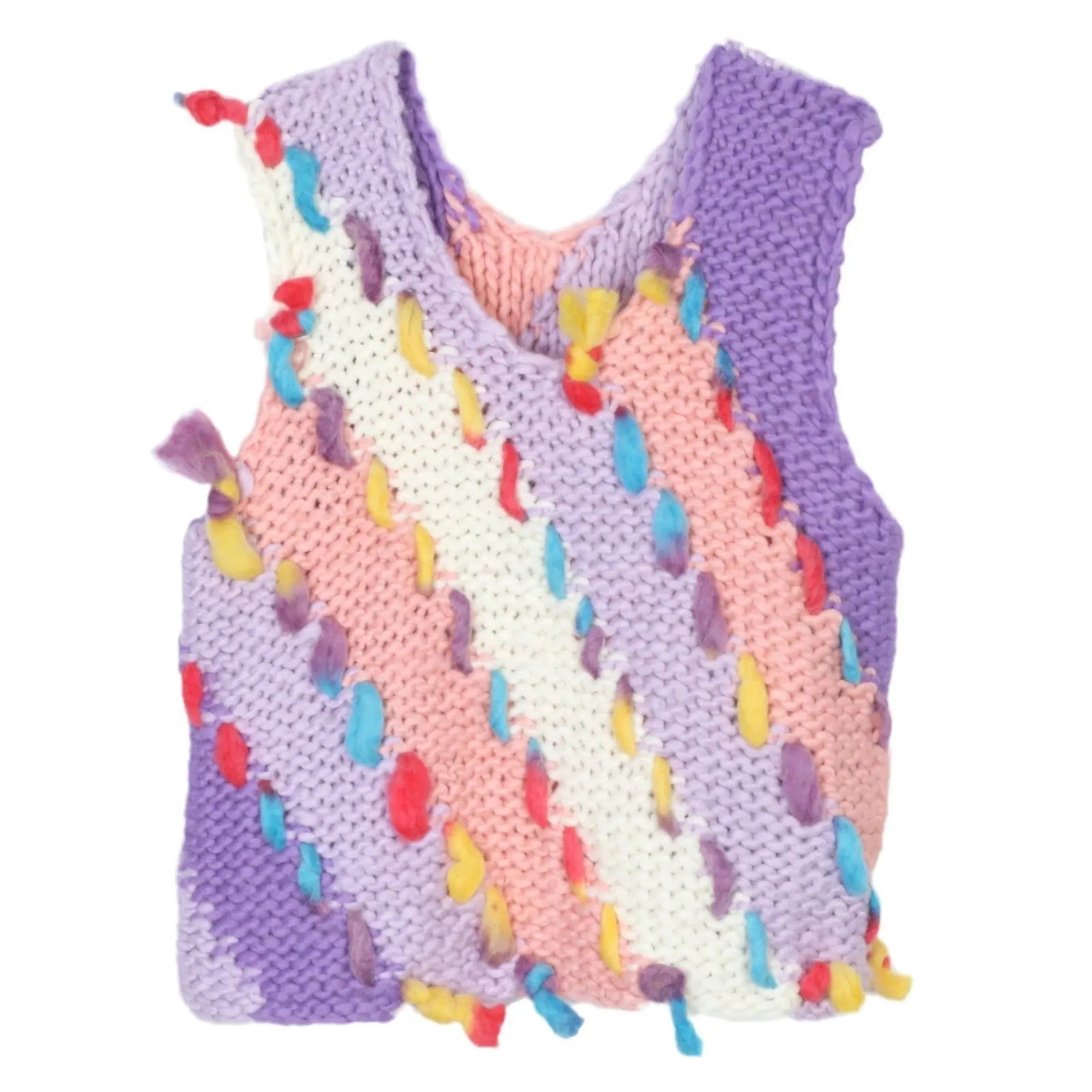 Colourful Crochet Vest Angel Wishes