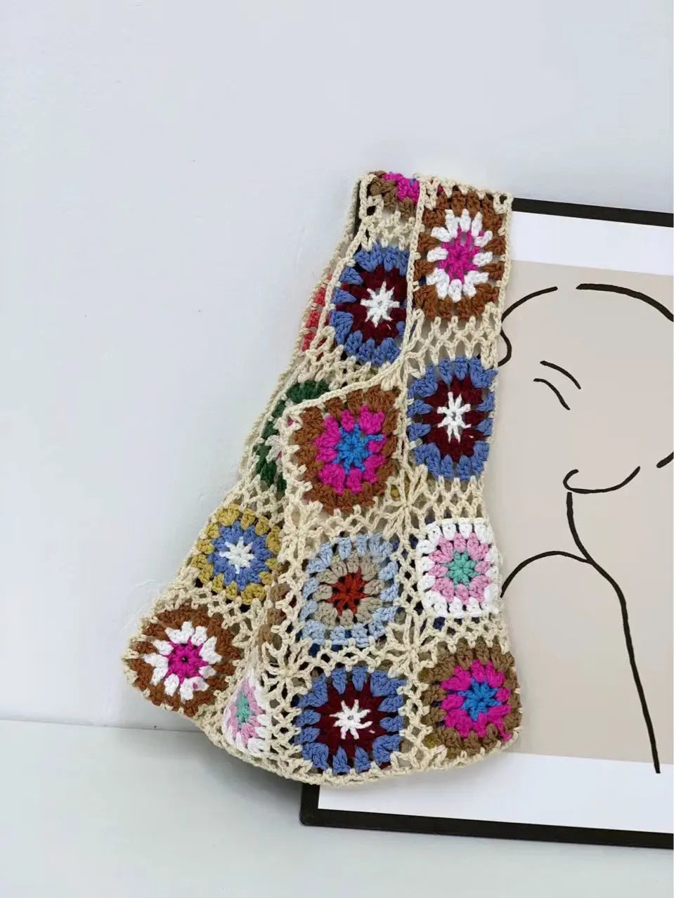 Ethnic Pattern Woven Bag - Angel Wishes