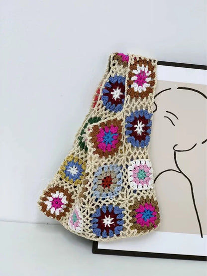 Ethnic Pattern Woven Bag - Angel Wishes