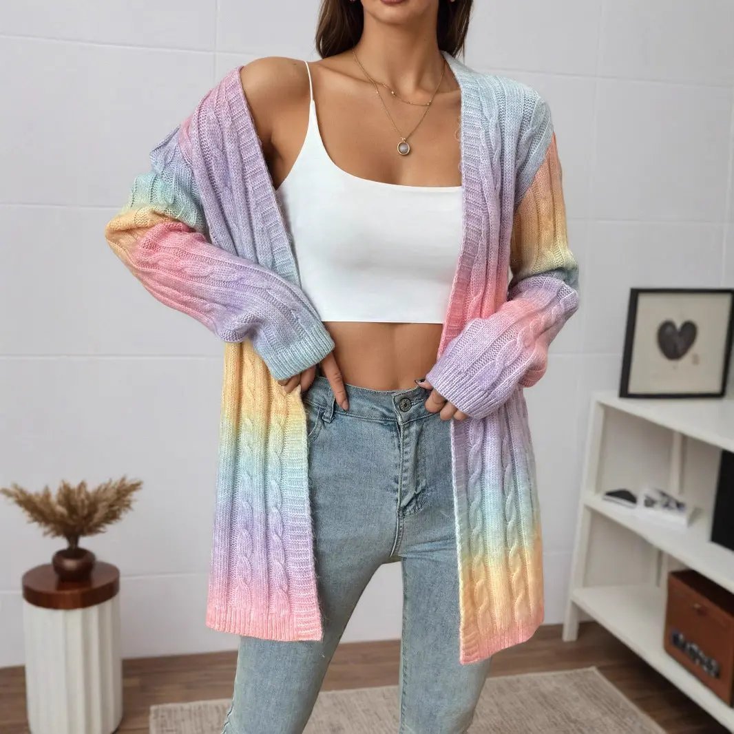 Twist Knitted Cardigan Coat For Women Angel Wishes