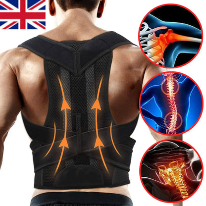 Adjustable Posture Corrector Back Brace Men Women Lumbar Shoulder Support Belt Angel Wishes