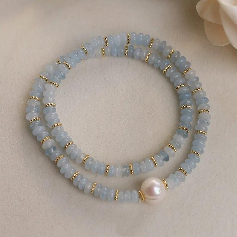 Stringed Pearls Bracelet Angel Wishes