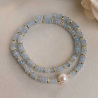 Stringed Pearls Bracelet Angel Wishes