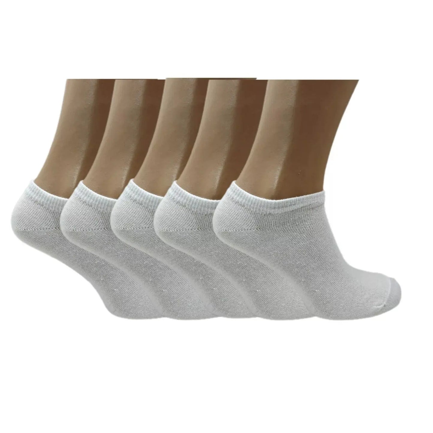 5 Pairs Low Cut White Socks Everyday Socks For Men And Women Size 6 8 Angel Wishes
