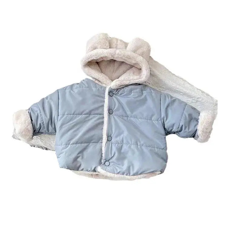 Children Fleece-lined Furry Coat Angel Wishes