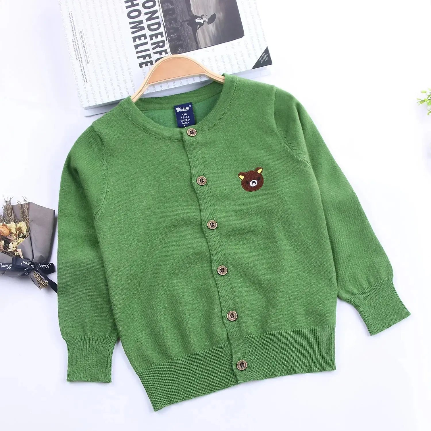 Classic Explosion Boys Knit Cardigan Thin Kids Jacket Angel Wishes