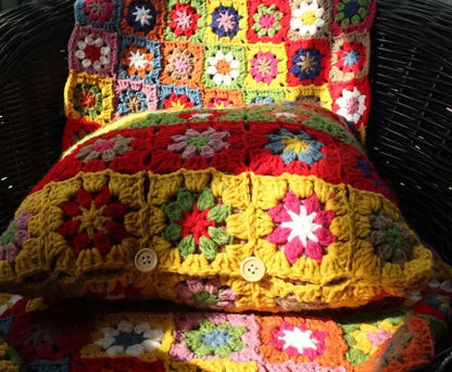 Crochet Bedside Pillow Angel Wishes