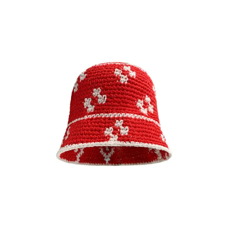 Crochet Knitted Cross Bucket Hat Angel Wishes