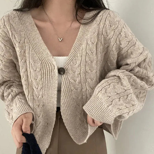 Knitted Crop Cardigan Angel Wishes