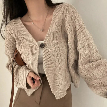 Knitted Crop Cardigan Angel Wishes