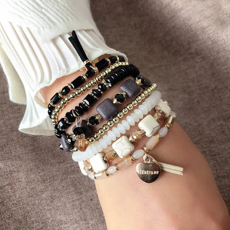 Multilayer Crystal Bracelet Angel Wishes