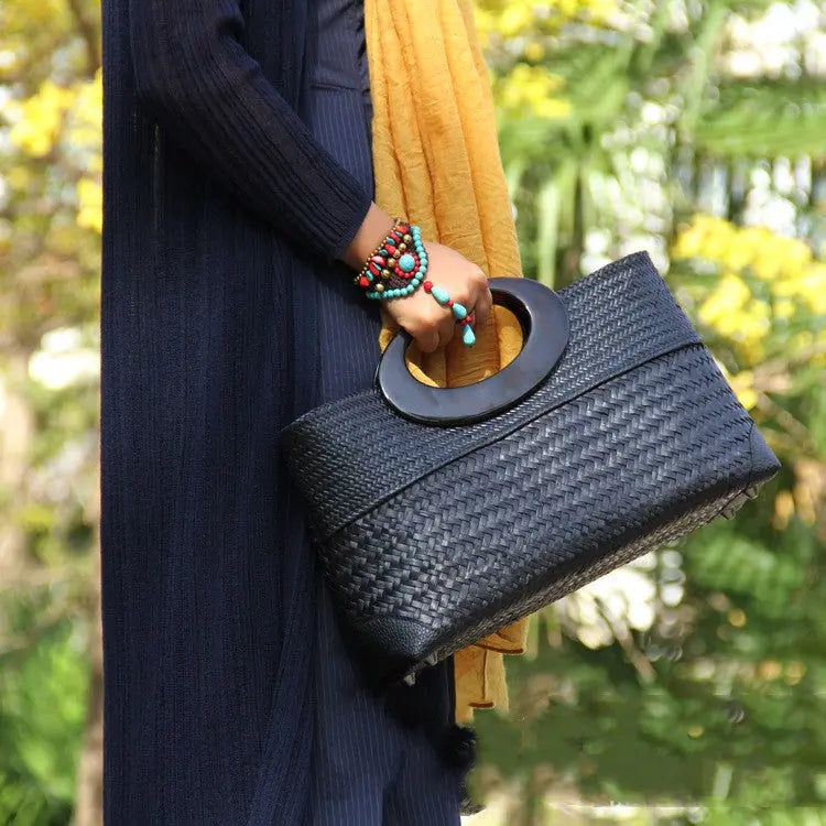 Handmade Rattan Handbag - Angel Wishes