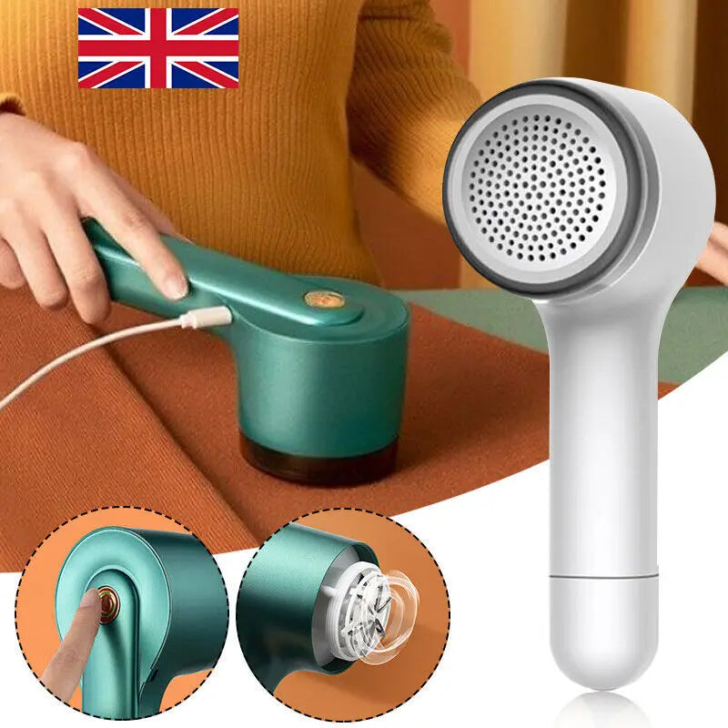 Electric Lint Remover Clothes Bobble Fluff Shaver Debobbler USB Rechargable Angel Wishes