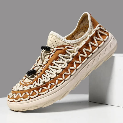 Mens Breathable Openwork Casual Mesh Slip-on Shoes Angel Wishes