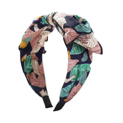 New Floral French Fashion Printed Hair Bow Hair Angel Wishes