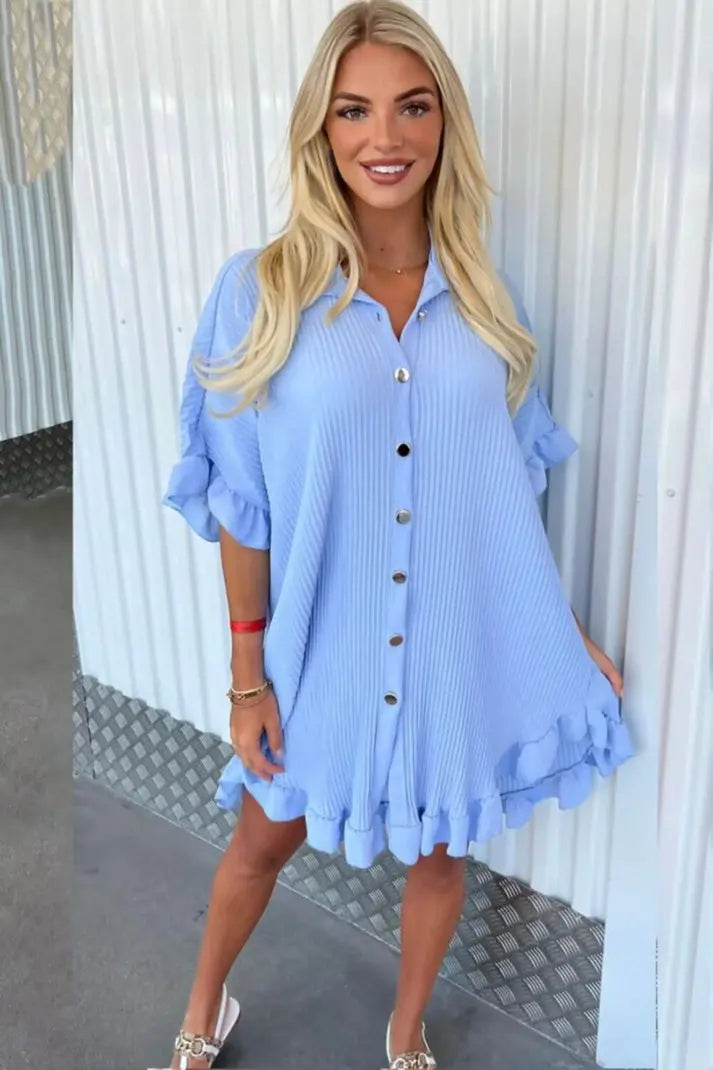 Trendy Ladies Pleated Dress Angel Wishes