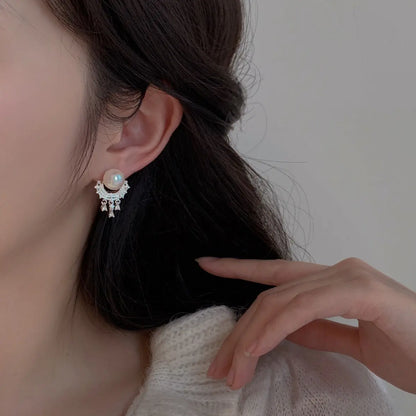 High-grade Earrings Elegant Graceful Small And Exquisite Water Drop Tassel Earrings Angel Wishes