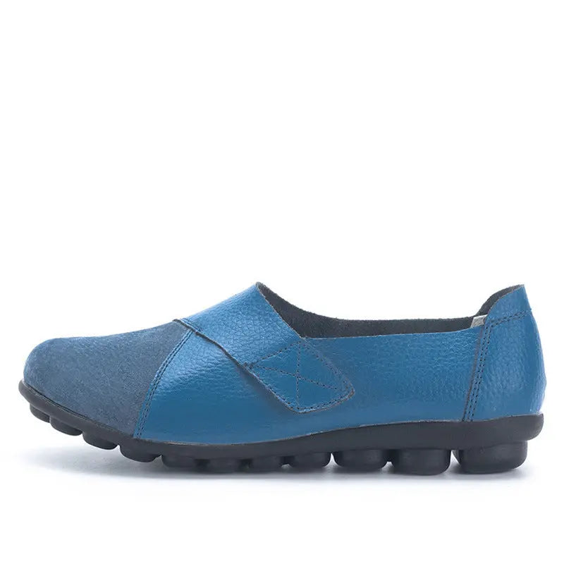 Women Loafers Patchwork Soft Sole Flat Shoes Angel Wishes