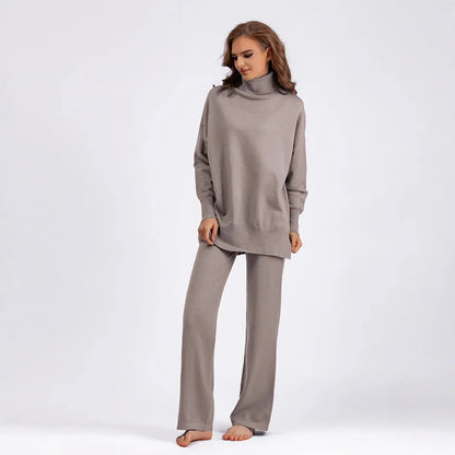 Knitted Two-piece Trousers And Top Angel Wishes