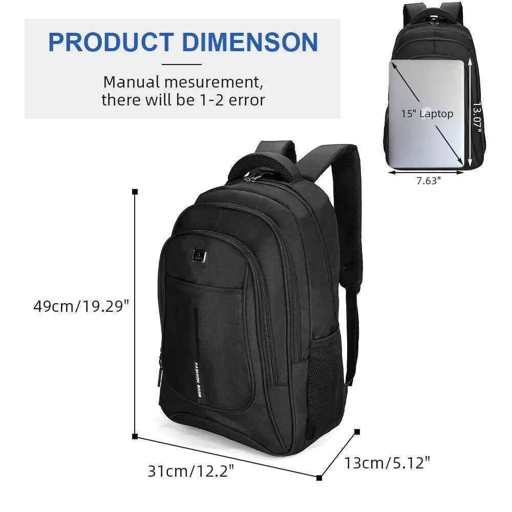 Men Women Laptop Backpack Waterproof - Angel Wishes