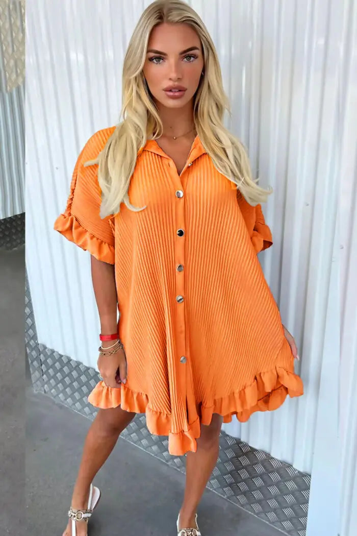 Trendy Ladies Pleated Dress Angel Wishes