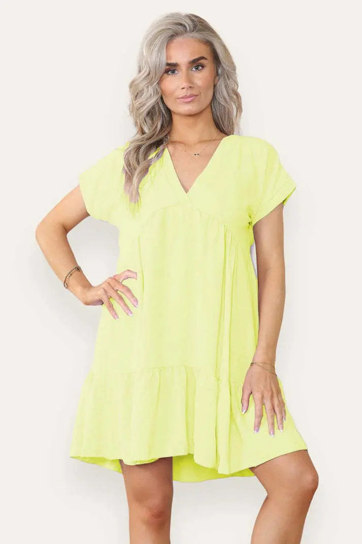Fancy Style Tiered Smock Dress Angel Wishes