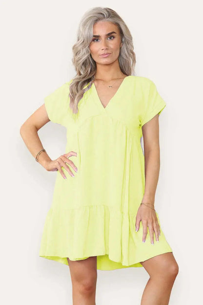 Fancy Style Tiered Smock Dress Angel Wishes