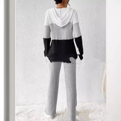 Hooded Zipper Trousers And Top Angel Wishes
