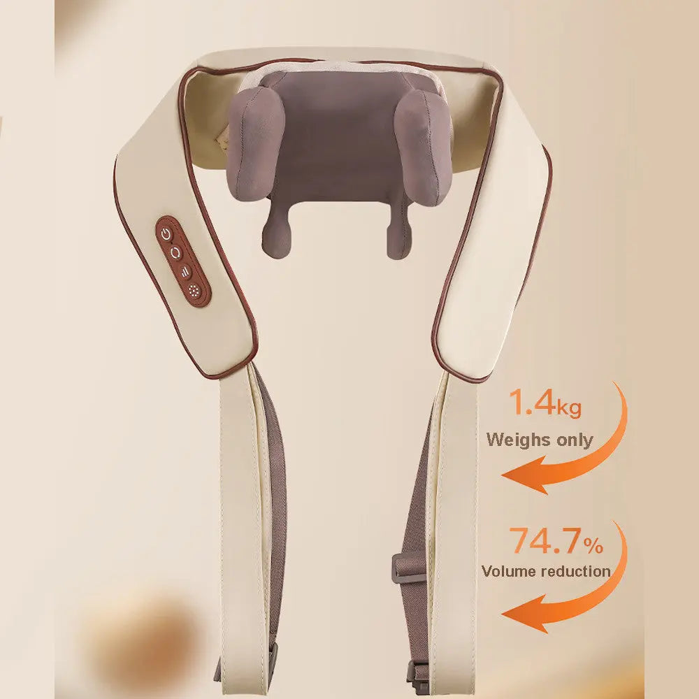 Electric Shoulder Back Neck Massager Shiatsu Body With Heat Kneading 2 Models UK Angel Wishes