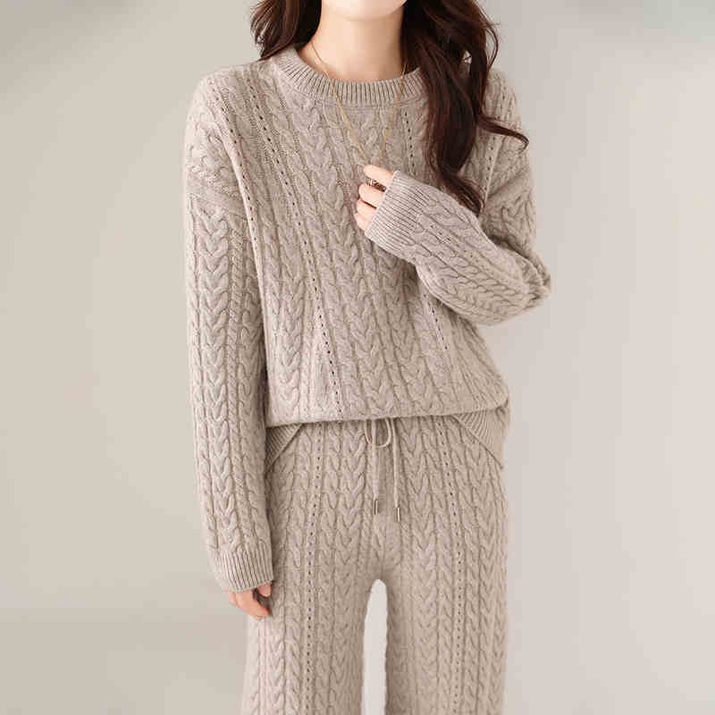 Wool Sweater And Trousers Suit Angel Wishes
