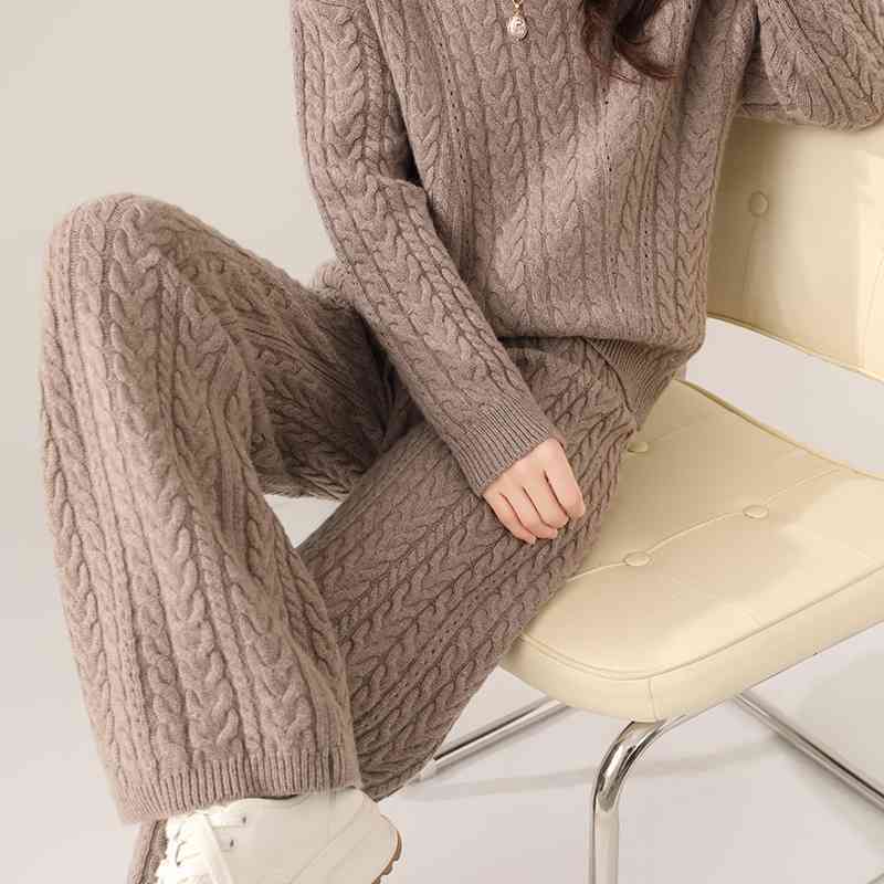 Wool Sweater And Trousers Suit Angel Wishes