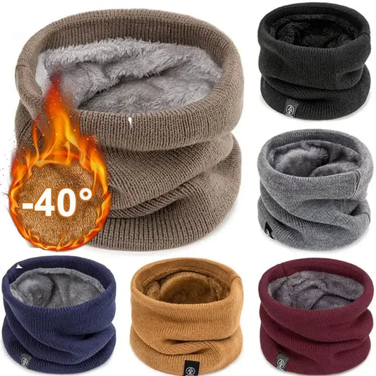Fashion Soft Knitted Neck Warmer Sport Scarf Women Men Face Cover Winter Skating Running Warm Scarves Thick Cold-proof Collar - Angel Wishes