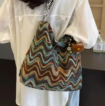 Womens Casual Ethnic-Style Embroidered Crossbody Shoulder Bag Angel Wishes