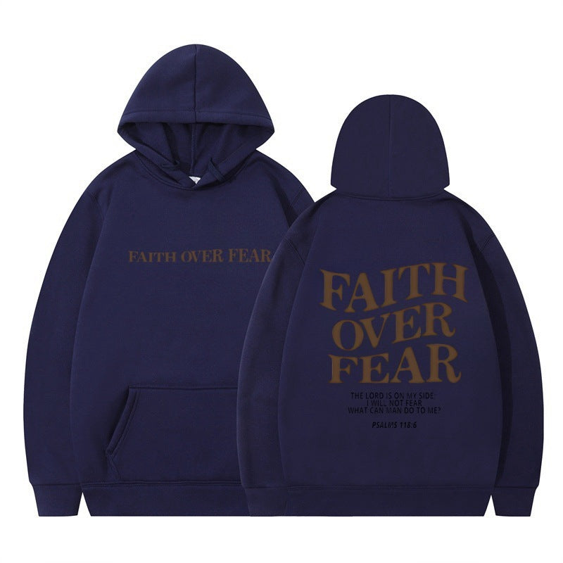 Faith Over Fear Men And Women Hoodie Angel Wishes