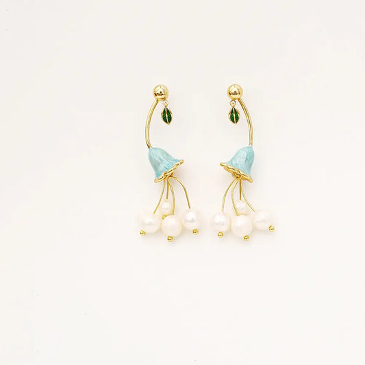 Natural Baroque Pearl Earrings Angel Wishes