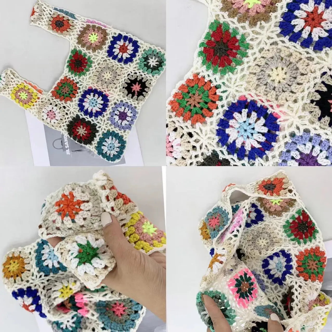Ethnic Pattern Woven Bag - Angel Wishes