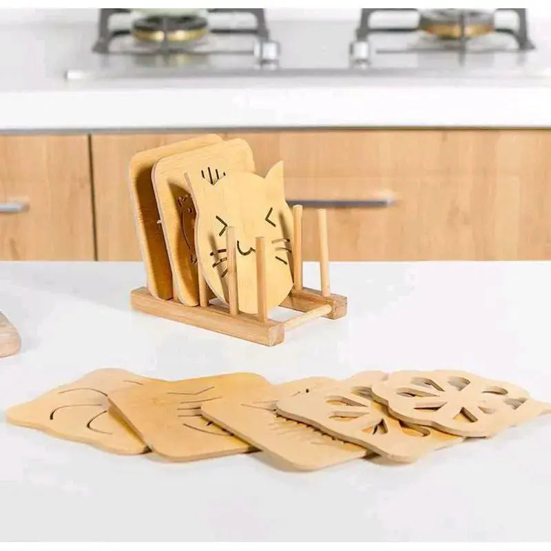 Eco-friendly bamboo placemat insulation pad Angel Wishes