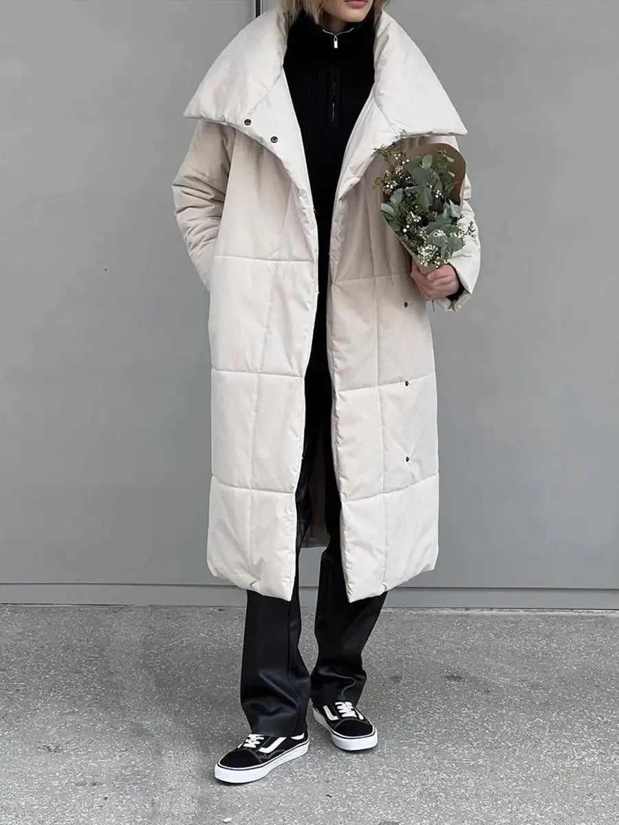 Loose Warm Long Cotton Coat Jacket Angel Wishes