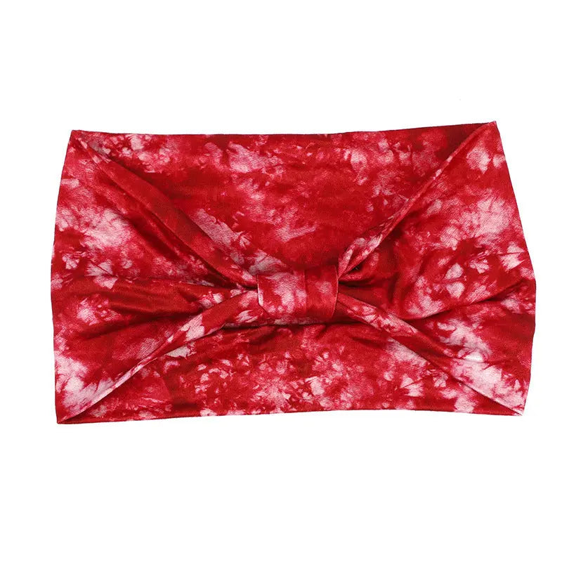 Tie-dye Sports Sweat-absorbent Hair Band Headscarf Angel Wishes