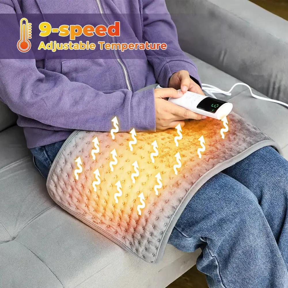 Electric Heating Pad Blanket Timer Heating Pad For Shoulder Neck Back Spine Leg Winter Warm - Angel Wishes