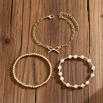 Faux Pearl Bracelet - Angel Wishes