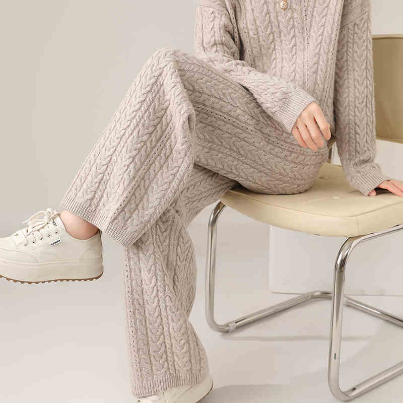 Wool Sweater And Trousers Suit Angel Wishes