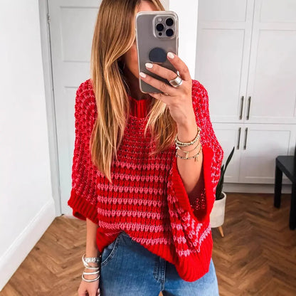 Womens Crew-neck Sweater A Stylish Versatile And Relaxed-fit Top Angel Wishes
