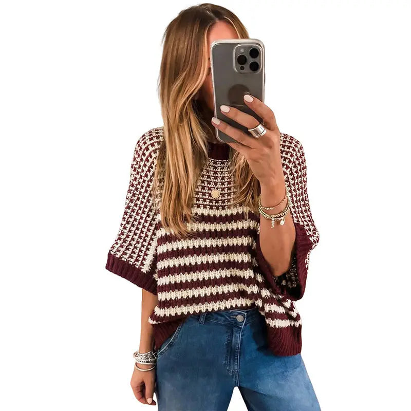 Womens Crew-neck Sweater A Stylish Versatile And Relaxed-fit Top Angel Wishes
