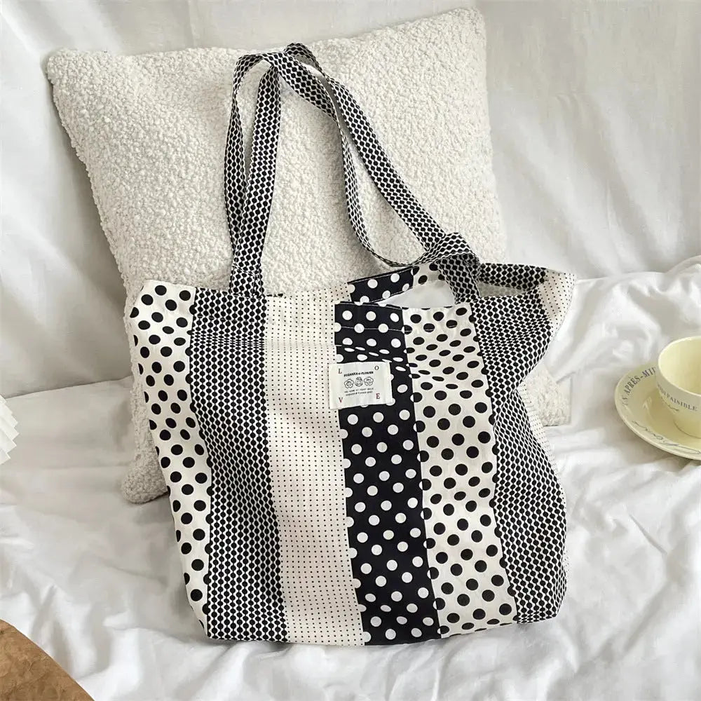 Floral Canvas Tote Bag Angel Wishes