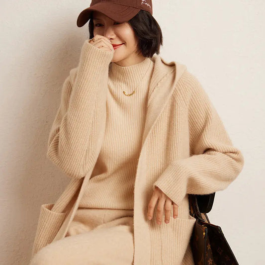Fashion Knitted Cardigan Coat Angel Wishes